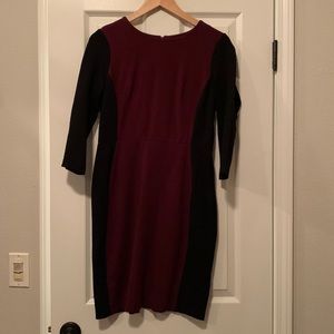 Talbots Dress, form-fitting; 3/4 long sleeves